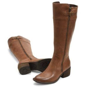 Born Fannar Leather Knee High Boot Wide Calf